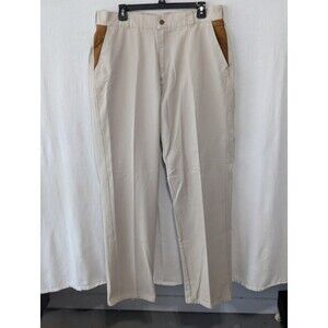 Orvis Sporting Traditions Jeans Tan and Leather Trim Men's Size 36x32
